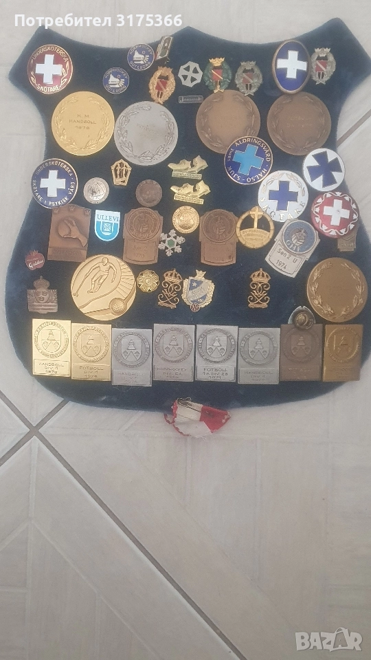 Шведски футболни и хокейни значки и медали, снимка 1