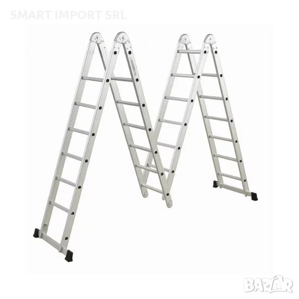Многофункционална сгъваема стълба KMP406B, 4x6 стъпала, снимка 1