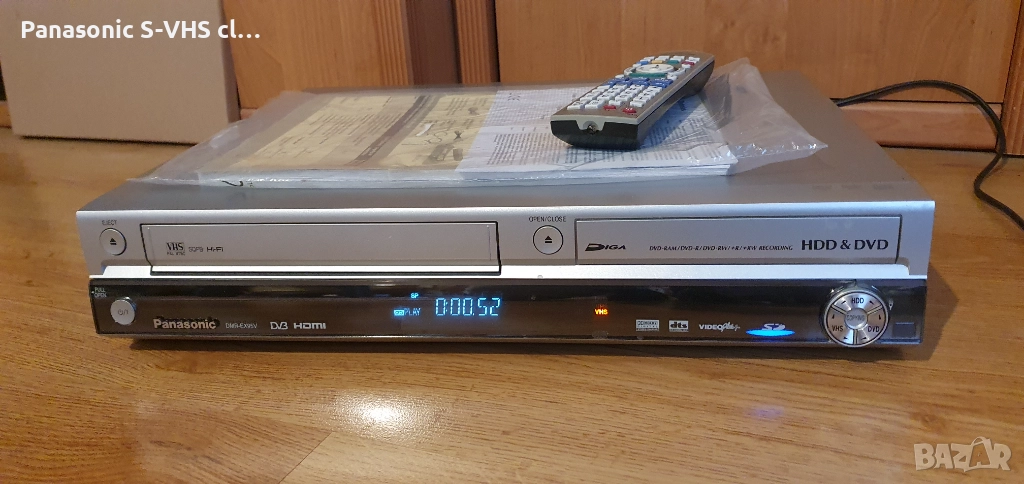 Panasonic DMR-EZ95 DVD/VHS/SD/HDD=250GB HD-1080+HDMI , снимка 1
