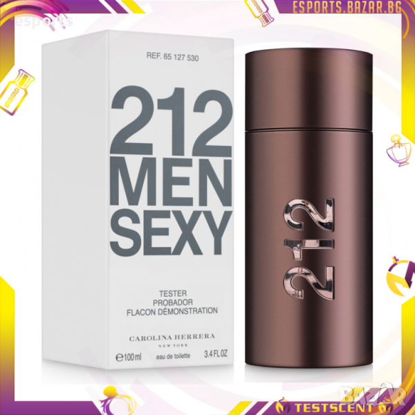 Мъжки парфюм, Carolina Herrera 212 Sexy Men тоалетна вода за мъже 100мл транспортна опаковка, снимка 1
