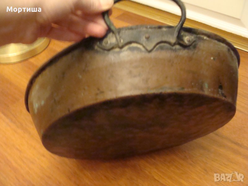 Антика медна тава 100 год , снимка 1