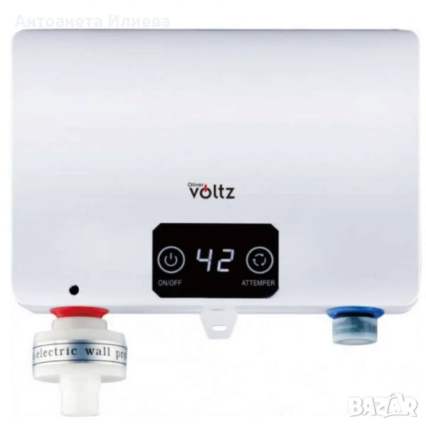 Проточен бойлер, 5500W, до 55° Сензорен панел, Бял, снимка 1