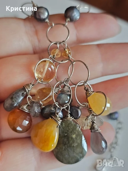 Марково сребърно колие, ръчна изработка, снимка 1