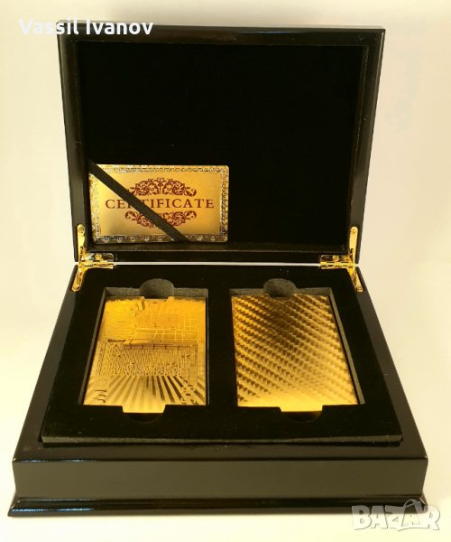 2 броя Златни карти в луксозна кутия, снимка 1