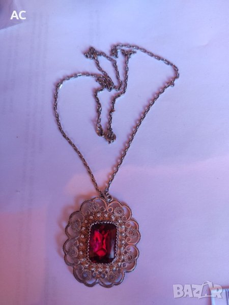 Сребърно колие, снимка 1