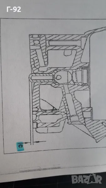 A6010170260**NEU**MERCEDES-BENZ**0.6mm**РЕГУЛИРАЩ-ПОДЛОЖЕН ПРЪСТЕН  ЗА БРЕНЕР**, снимка 1