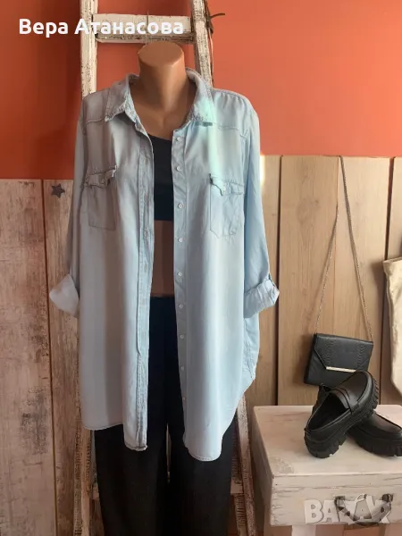 🩵🩵🩵 Oversized дънкова риза Mis Etam🩵, снимка 1