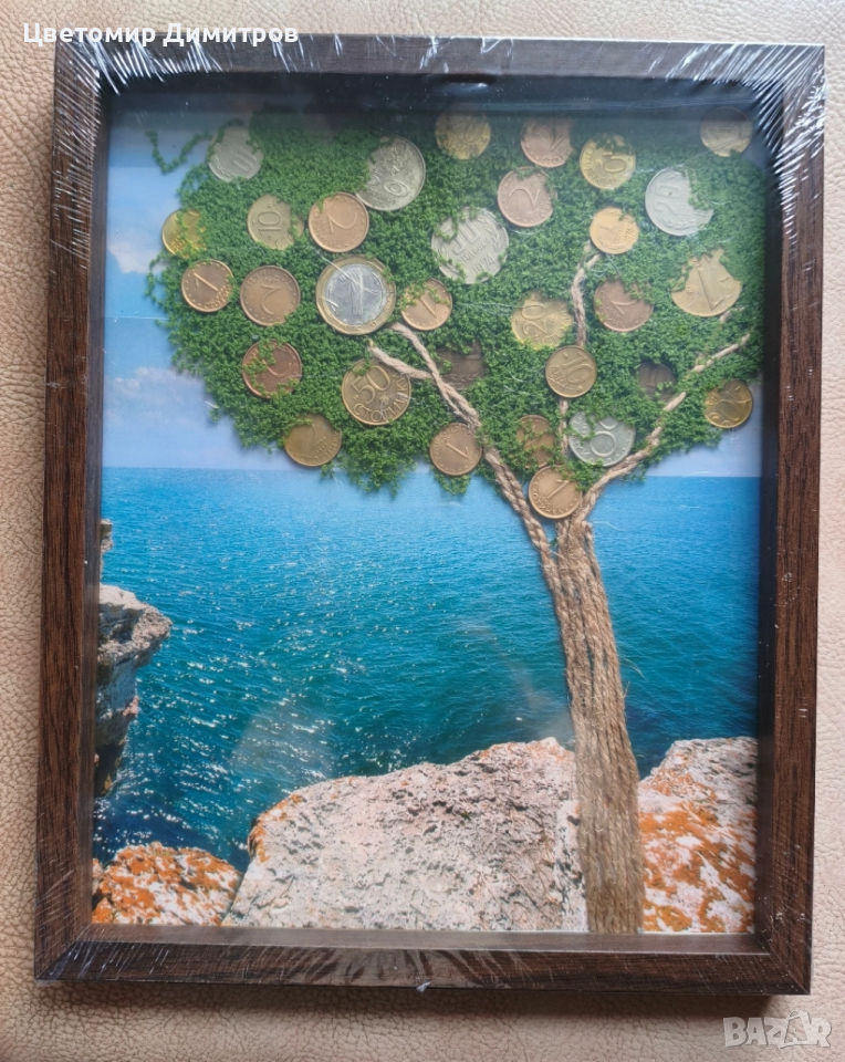 Пано дървото на парите, пано с банкноти , снимка 1