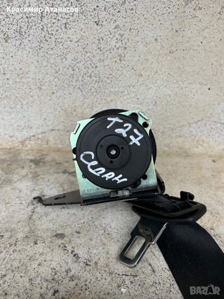 73350-05051. Предпазен колан заден  за Тойота Авенсис T27 седан. 2009-2015г, снимка 1