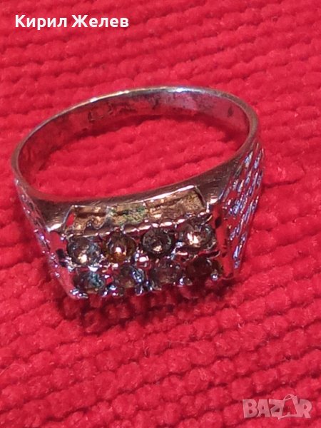СТАР СКЪПОЦЕНЕН СРЕБЪРЕН АРТ НУВО ПРЪСТЕН ОКСИДИРАНО СРЕБРО 25138, снимка 1