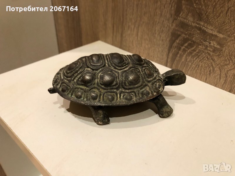 Руска метална костенурка-пепелник, снимка 1
