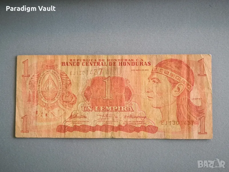 Банкнота - Хондурас - 1 лемпира | 2010г., снимка 1