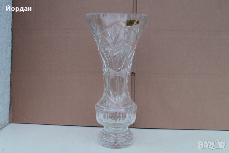 Чешка кристална ваза, снимка 1
