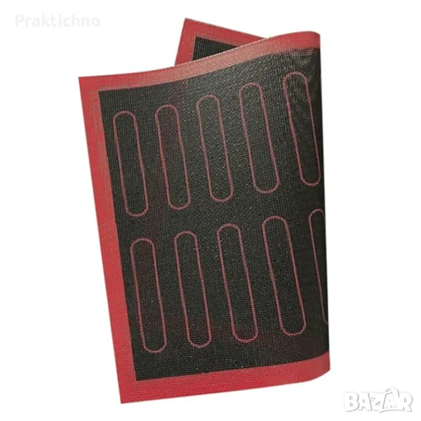 Голяма силиконова подложка за печива като еклери, соленки, за фурна, Ruhhy, снимка 1