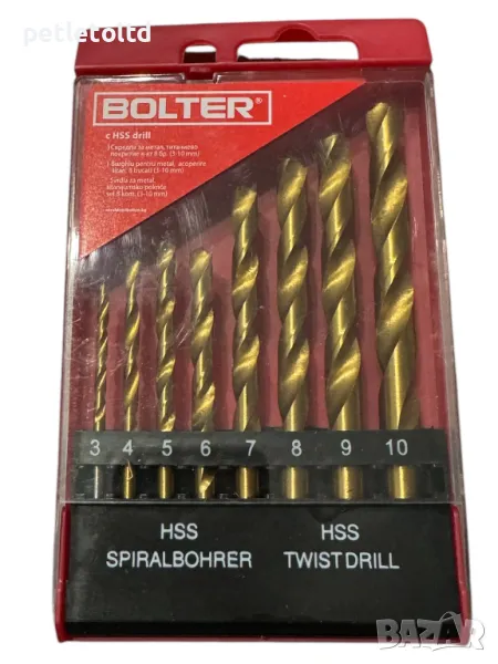Свредла за метал комплект (3-10 мм) с титаниево покритие , снимка 1