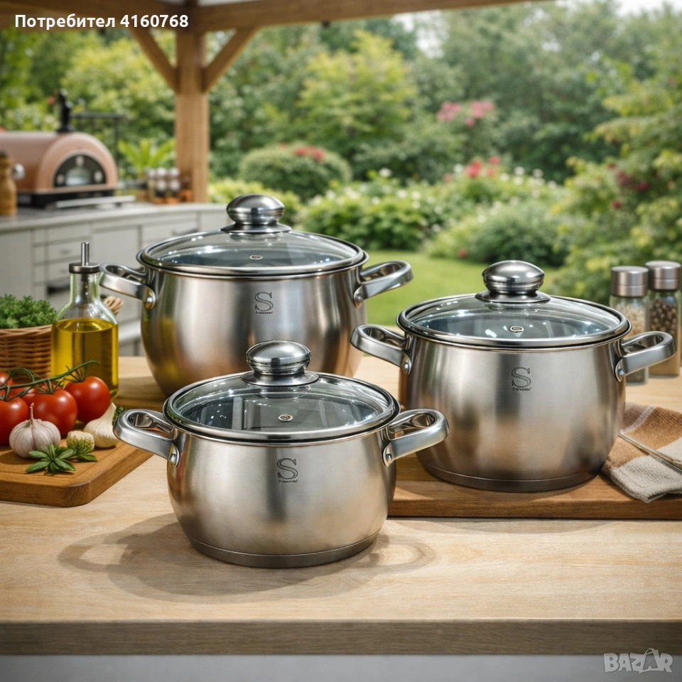 комплект тенджери за готвене , снимка 1