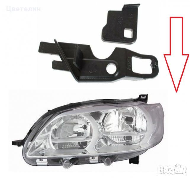 Ремонтен комплект щипки за фар Peugeot 301 пежо 301 фар фарове, снимка 1