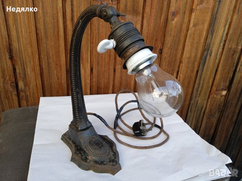 Стара австрийска настолна лампа,1900г,работеща, снимка 1