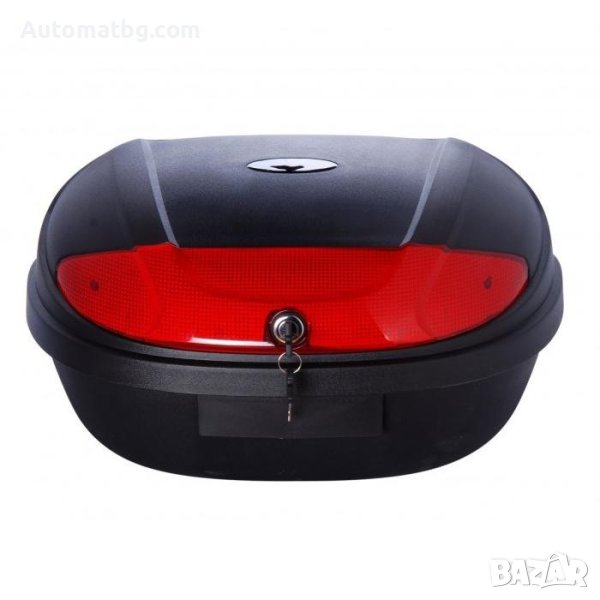 Куфар за мотор Automat, Двоен, Със светлоотразител, Черен, снимка 1