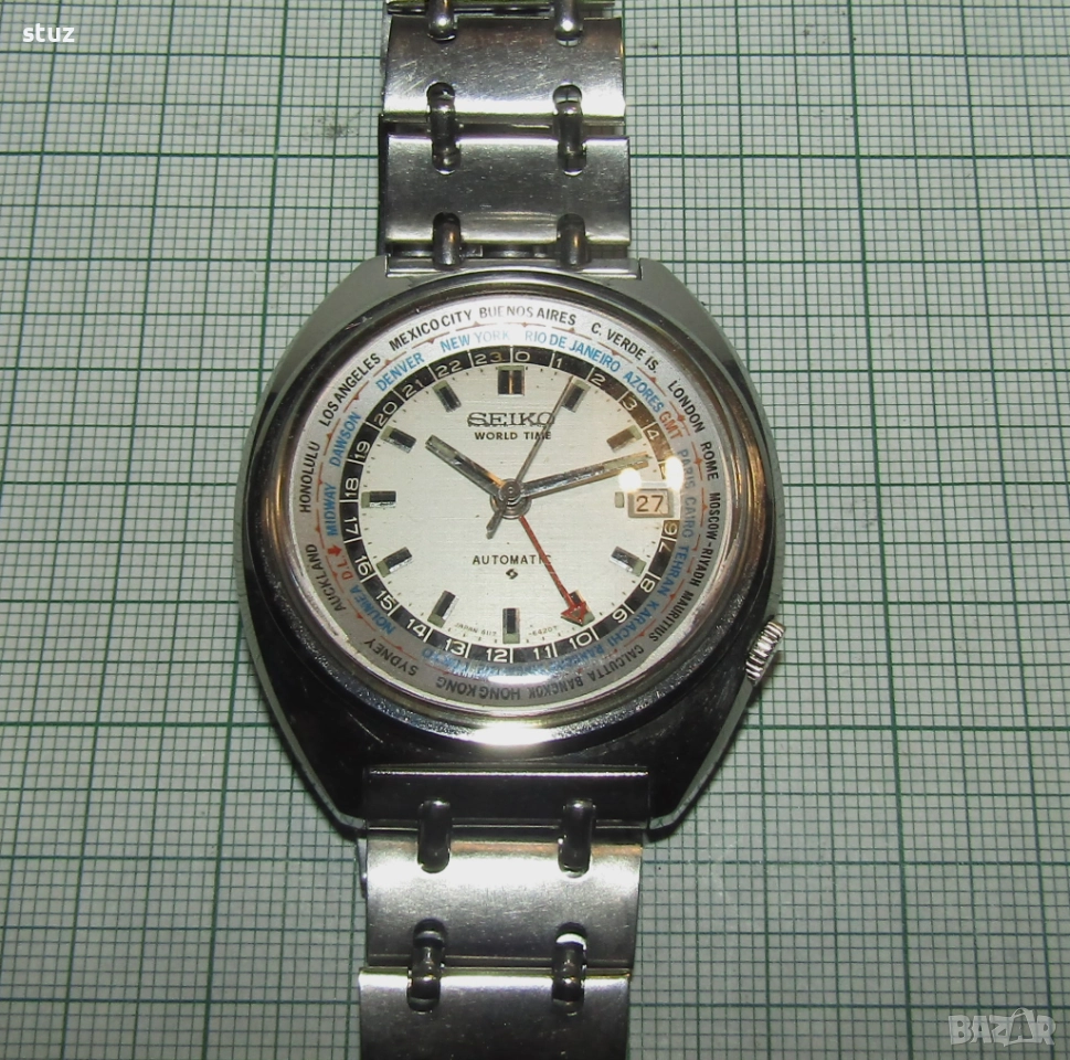 Мъжки часовник Seiko World Time, снимка 1