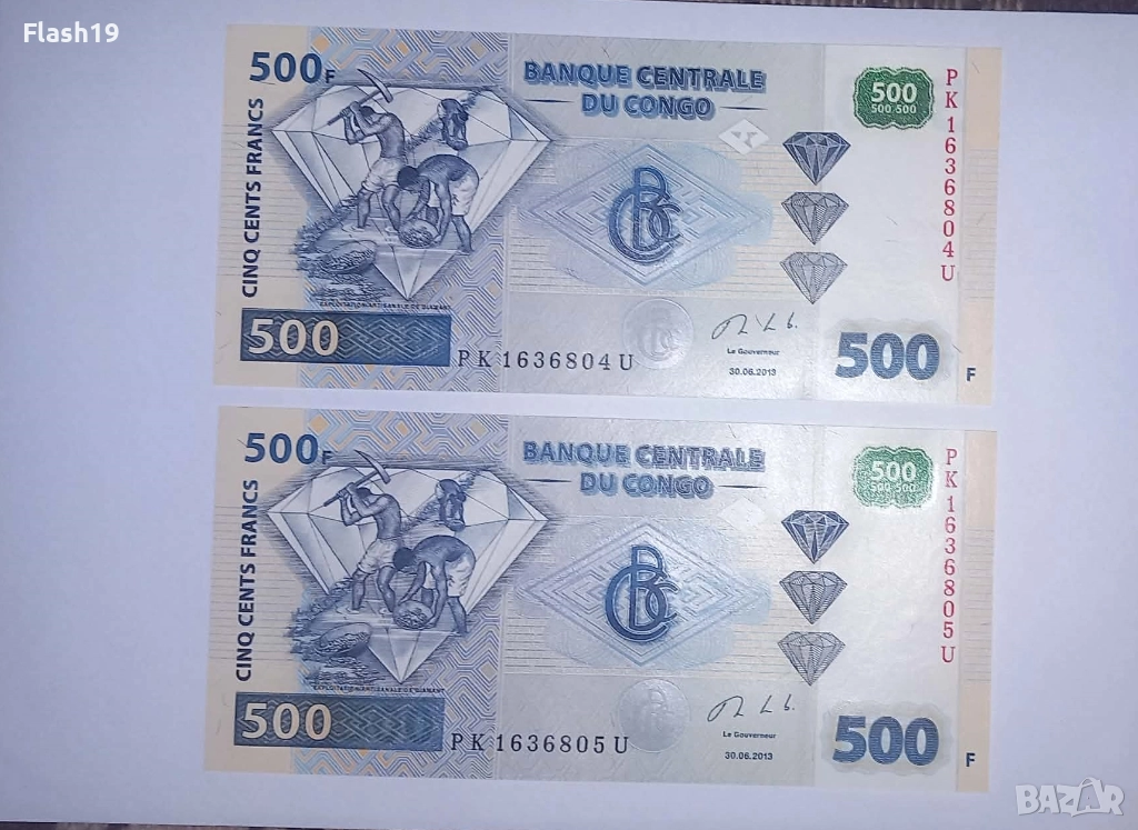 Конго 500 франка 2013 UNC, снимка 1