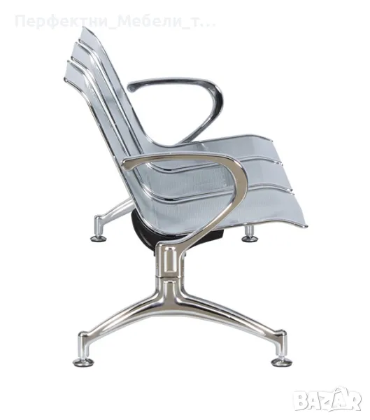 Пейка за училище,3местна пейка метална за коридор и чакалня.Безплатна доставка при количества!, снимка 1