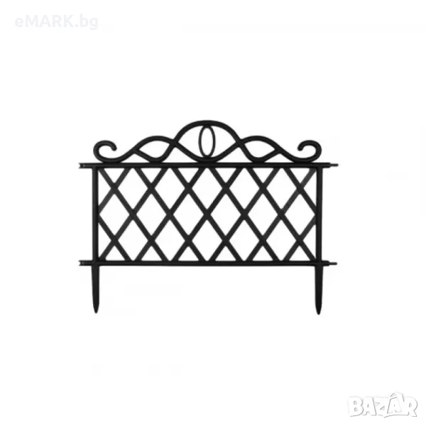 Декоративна градинска ограда от пластмаса за монтиране в земята устойчива на различни атмосферни вли, снимка 1