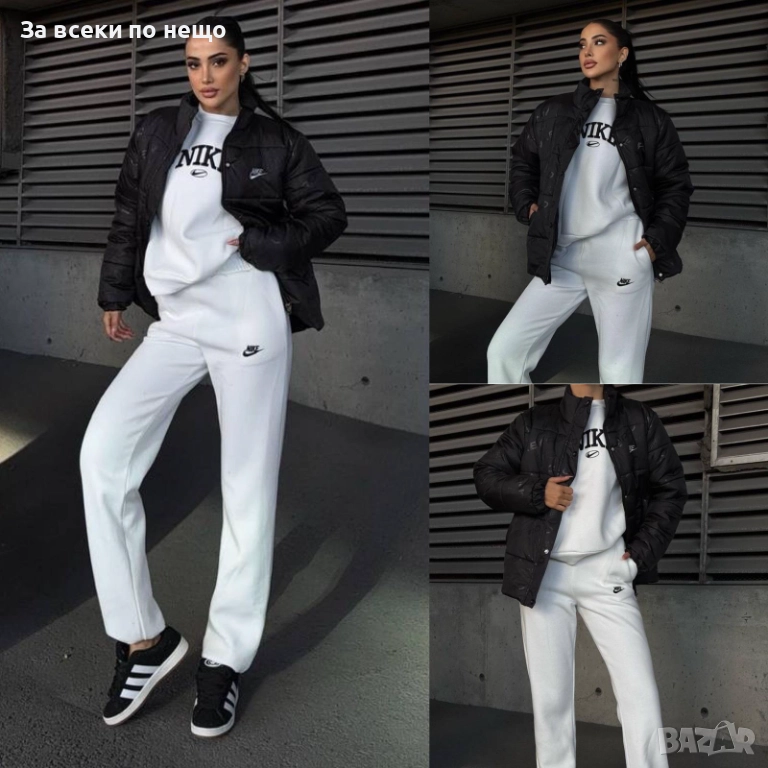 Black Weekend💯✅🖤Miu Miu Дамски Спортен Комплект С 3 Части Горнище, Долнище И Яке Код A1224, снимка 1