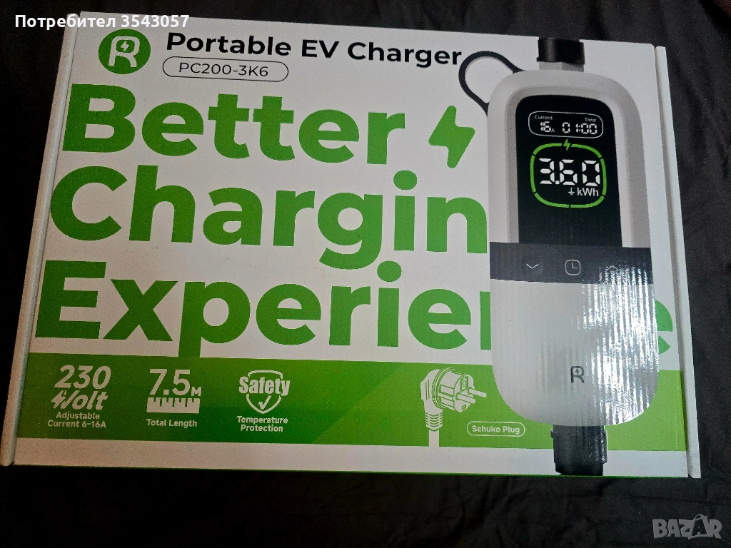 Зарядно за електромобил.RheidonTech PC200 (PC200-3K6-B) , снимка 1
