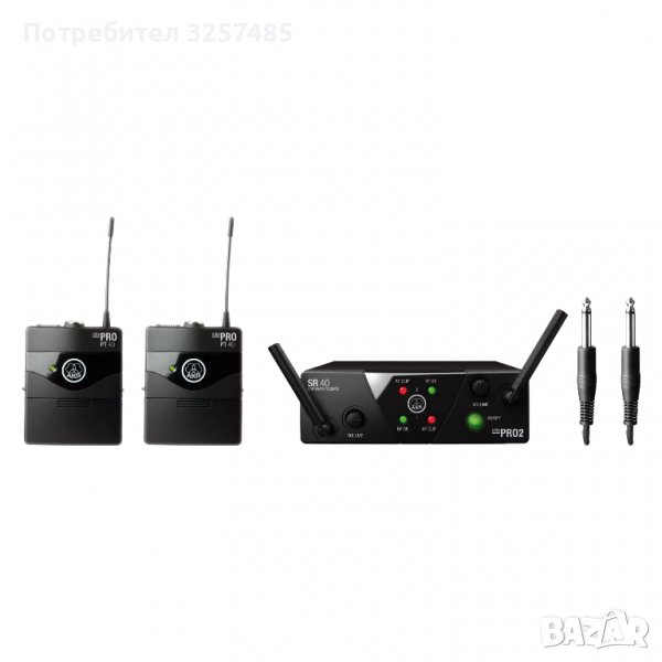   Безжични микрофони AKG WMS40 Mini Dual Instrumental Set, снимка 1