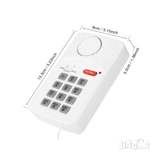 Аларма за врата, с 3 настройки, клавиатура за сигурност и паник бутон, снимка 1