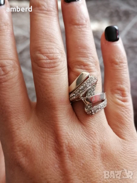 Уникален сребърен пръстен - модел R009, снимка 1