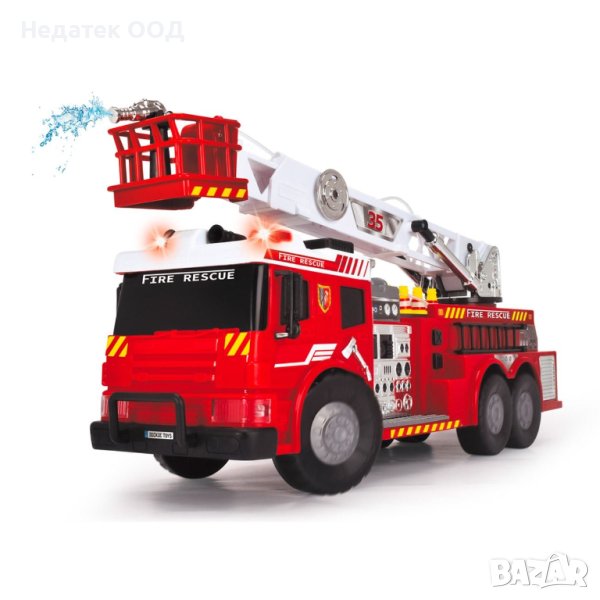Пожарна кола с водни звуци и светлини, 73x18x27см, снимка 1