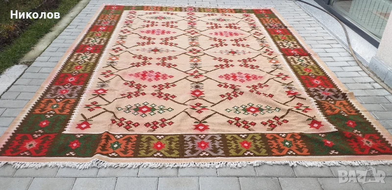 УНИКАТ , Чипровски Килим "ЛОЗИЦАТА", Античен, 150-годишен, СКЪП., снимка 1