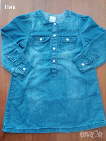 Н&М-Дънкова рокличка за момиченце- ръст 92 см., снимка 1