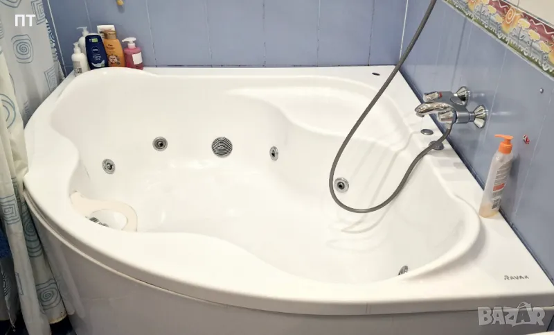 Ъглова хидромасажна вана Ravak 150x150 см., снимка 1