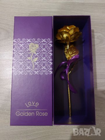 Златна роза , снимка 1 - Подаръци за жени - 34776026