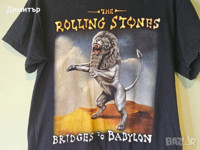 The Rolling Stones T-Shirt тениска rock band рок M музика, снимка 2 - Тениски - 52703425