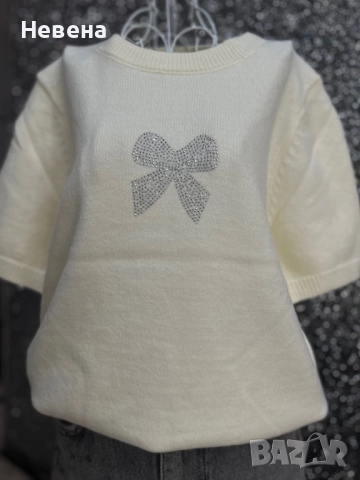 Блуза с къс ръкав 3 цвята