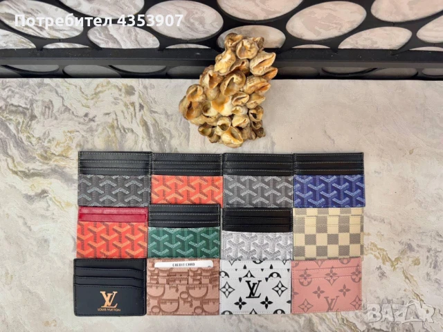 Saint Laurent дамски визитник, снимка 7 - Портфейли, портмонета - 51014615