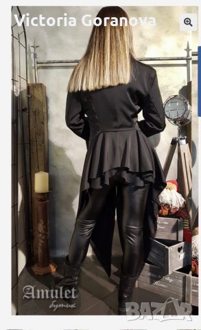 Продавам елегантно дамско сако с ефектен гръб, снимка 4 - Сака - 26825691