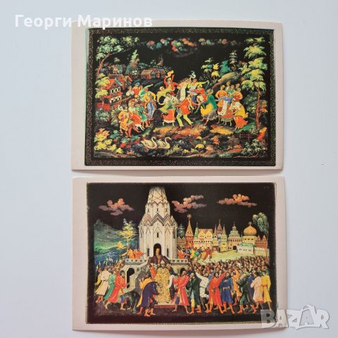 Пощенски картички, ИЗКУССТВО ПАЛЕХА, 1982 г., комплект, 16 бр., снимка 3 - Специализирана литература - 32546315