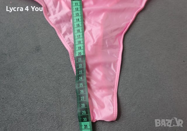 M/L нова дамска дълбока прашка от ликра в розово, снимка 10 - Бельо - 43562974