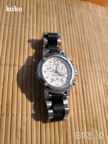 Часовник с диаманти Faconnable, снимка 3 - Мъжки - 53212353