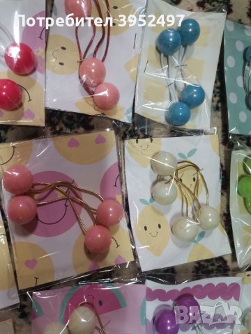 Ластици за коса, снимка 9 - Аксесоари за коса - 43929622