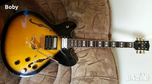   Aston Sedona 335 Style-Semi-Hollow Electric Guitar, китара Астон полуакустична, снимка 18 - Китари - 49892848