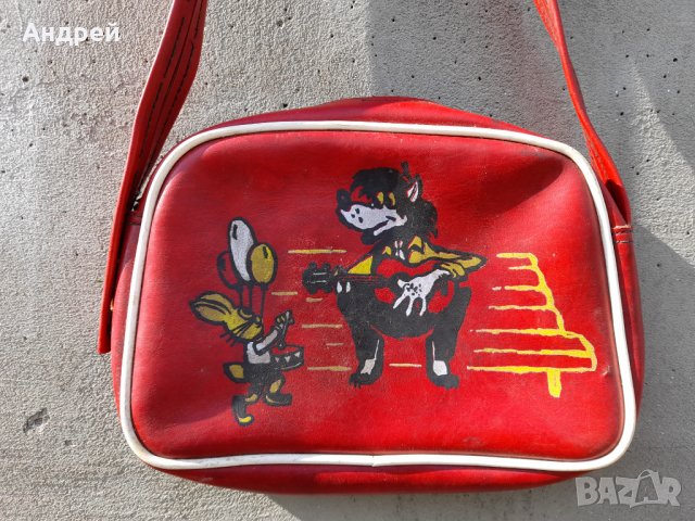 Стара детска чанта Ну Погоди #3, снимка 2 - Антикварни и старинни предмети - 36793206