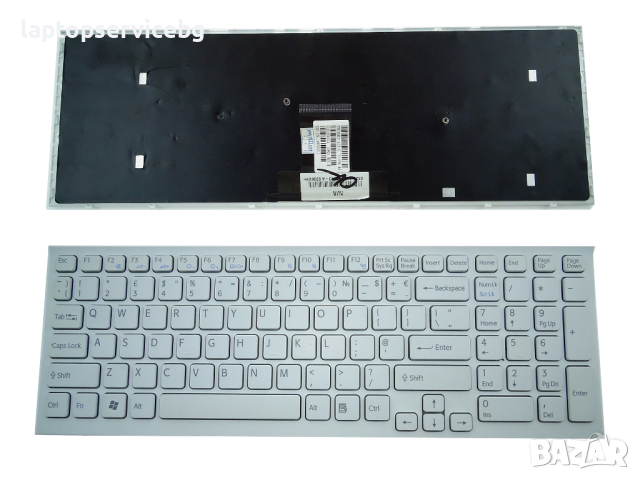 Sony Vaio PCG-71211M VPC-EB Клавиатура VPCEB1S1E 148793231 с бяла рамка, снимка 2 - Части за лаптопи - 44914970