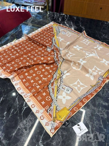 Дамски Шалове - Коприна ⚜️ Louis Vuitton , снимка 6 - Шалове - 53021300