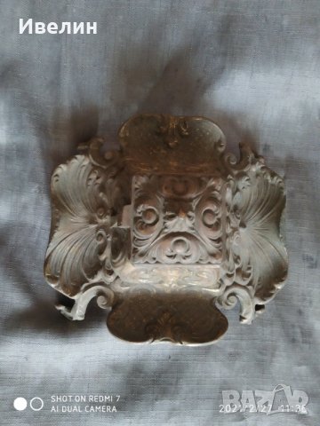 стара барокова мастилница, снимка 2 - Антикварни и старинни предмети - 32460835